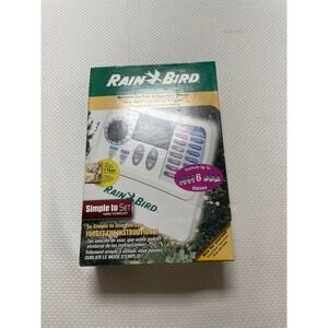 Rain Bird Simple-To-Set Irrigation Timer Indoor 6-Zone‎ Controller sat-600i New